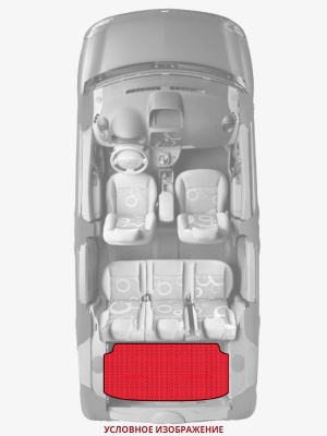ЭВА коврики «Queen Lux» багажник для BMW X6 M (F86)